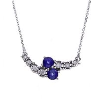 Halskette Bliss Dame Rugiada Colors in Weißgold Zaffiro 0.52 Ct 20087722 - 20087722